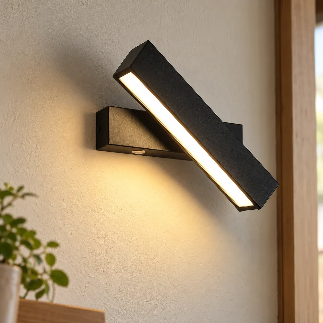 Black Bar LED Wall Light — photograph 2