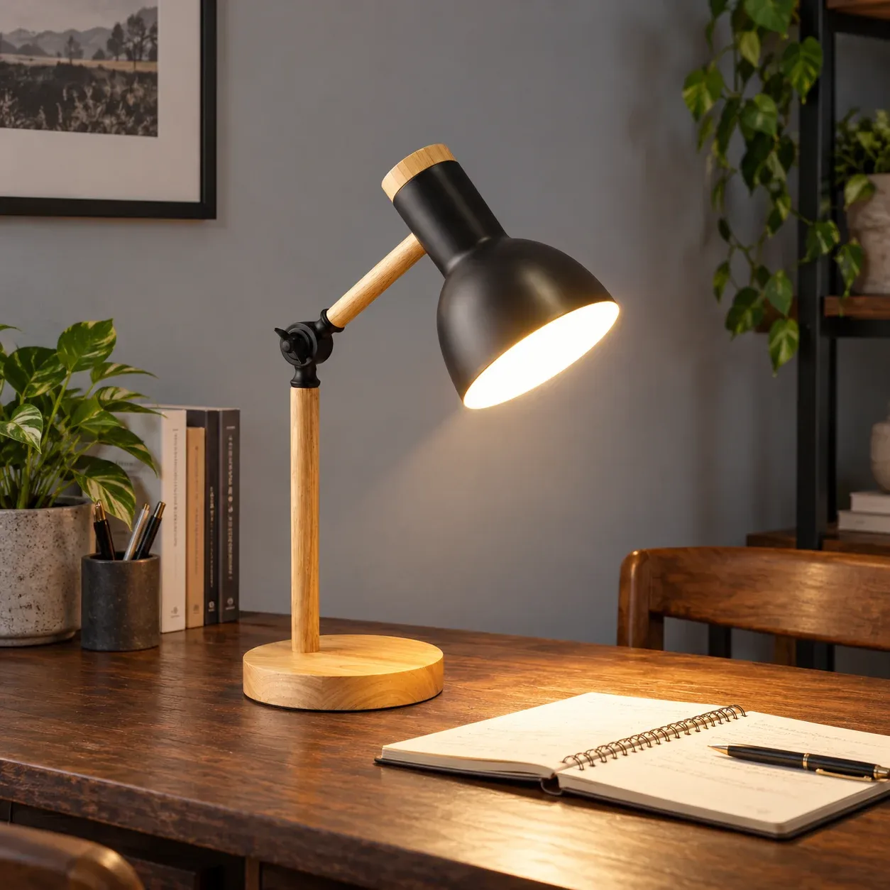 Ardmore Wood Desk Lamp — photograph 1