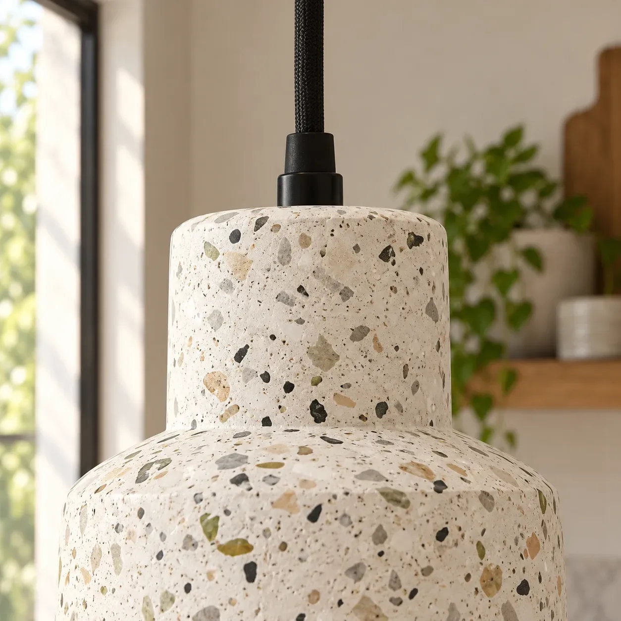 Tiered Terrazzo Pendant Light — photograph 3
