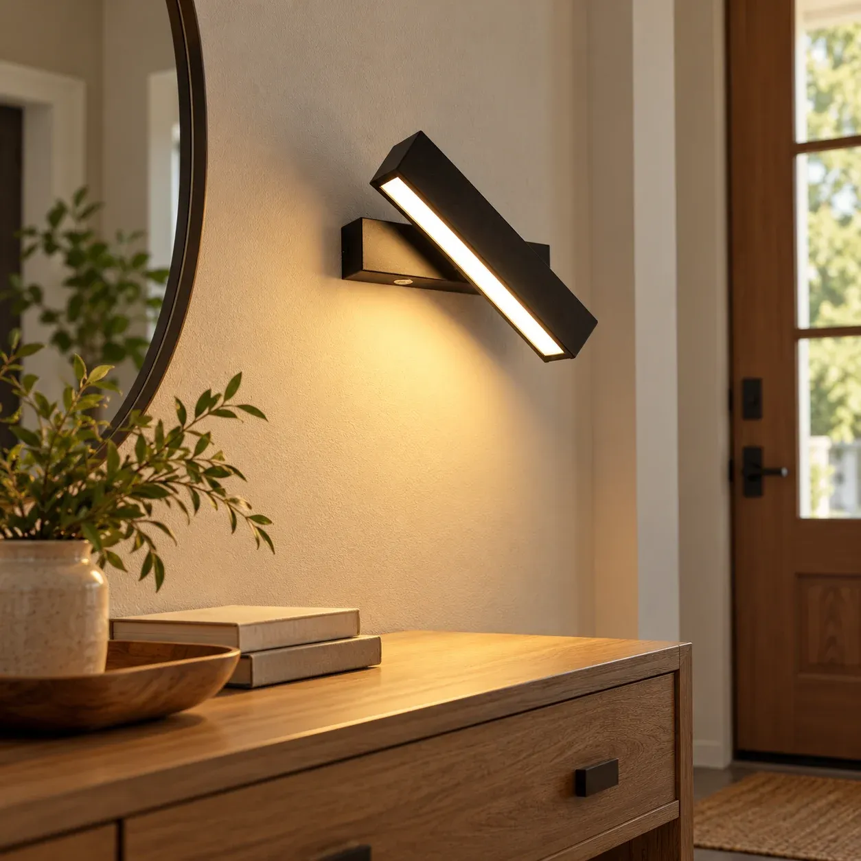 Black Bar LED Wall Light — photograph 1