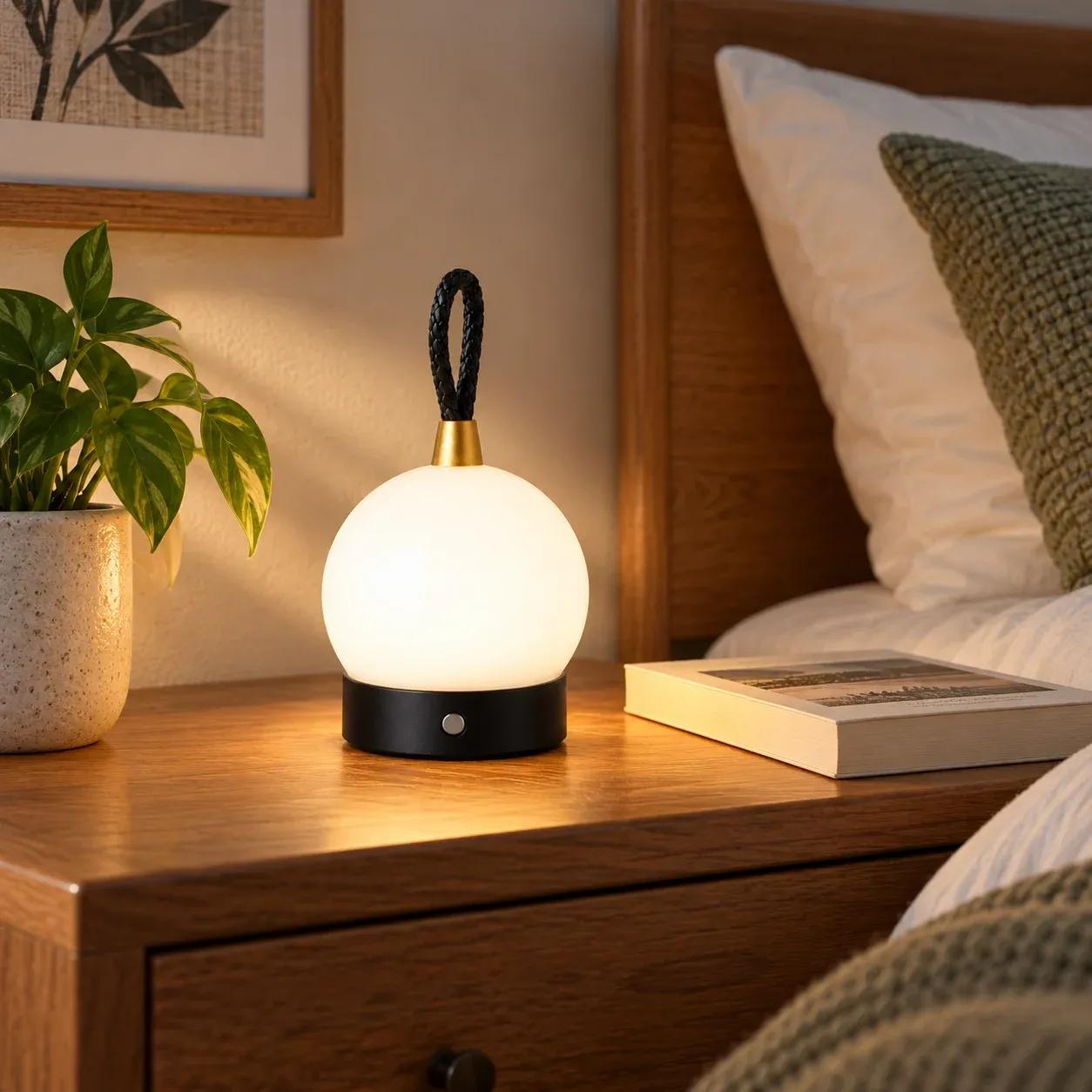 Loop Handle Cordless Table Lamp — photograph 1